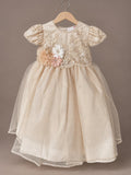 Vestido de Bautizo Tomara Beige