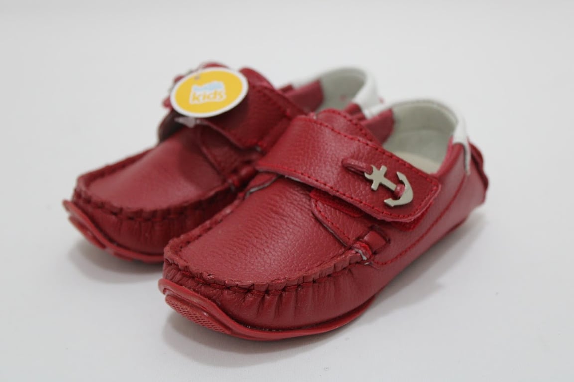 Zapato de Niño Piel Espadola Rojo