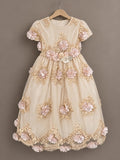 Vestido de Bautizo Cristal Beige