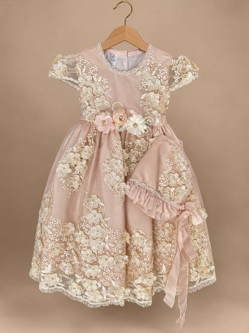 Vestido de Bautizo Ucrania Salmon