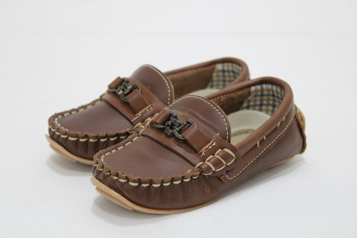 Zapato de Niño Piel Pull Up Miel